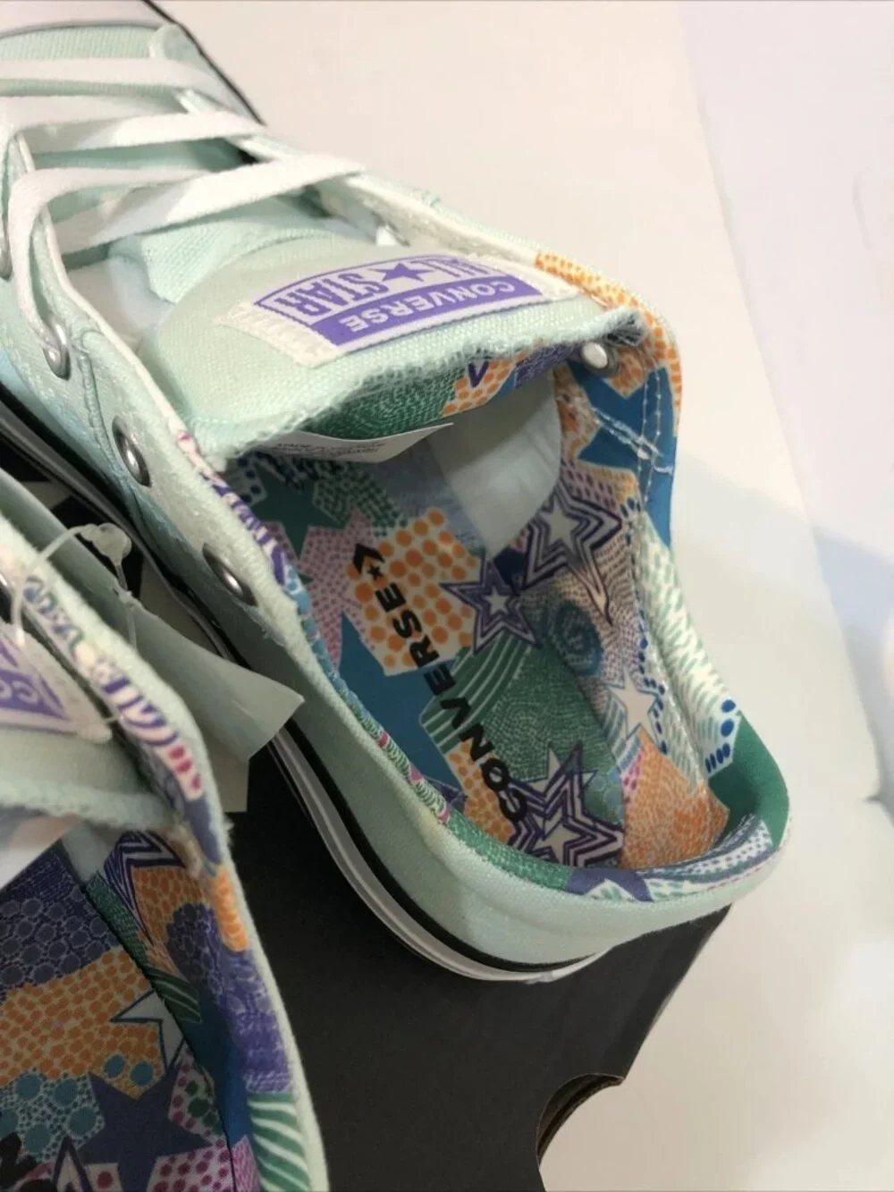 Converse CTAS Madison Ox Tal Lilac White LE Lace Up Canvas Sneakers Sz 3 EUR 35